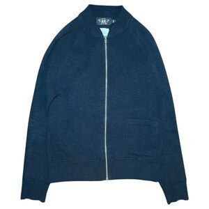 RRL Ralph Lauren Military C2 Black Zip Sweater Jacket Sz M